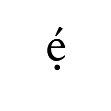 LATIN SMALL LETTER E WITH DOT BELOW AND ACUTE