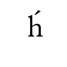 LATIN SMALL LETTER H WITH ACUTE