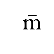 LATIN SMALL LETTER M WITH MEDIUM-HIGH MACRON (ABOVE CHARACTER)