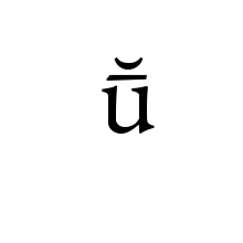 LATIN SMALL LETTER U WITH MACRON AND BREVE 