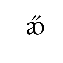 LATIN SMALL LIGATURE AO WITH DOUBLE ACUTE