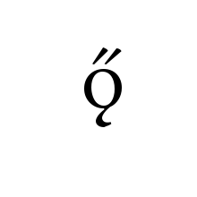 LATIN SMALL LETTER O WITH OGONEK AND DOUBLE ACUTE