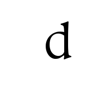 LATIN ENLARGED LETTER SMALL D