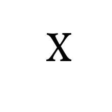LATIN ENLARGED LETTER SMALL X