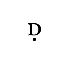 LATIN LETTER SMALL CAPITAL D WITH DOT BELOW
