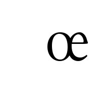 LATIN ENLARGED LETTER SMALL LIGATURE OE