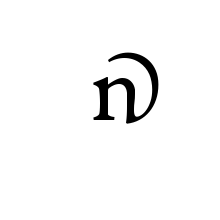 LATIN SMALL LETTER N WITH FLOURISH