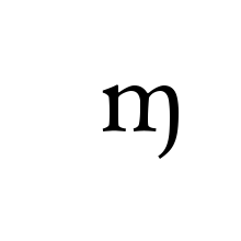 LATIN SMALL LETTER M WITH RIGHT DESCENDER