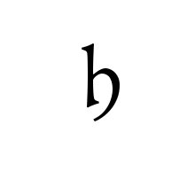 LATIN SMALL LETTER H WITH RIGHT DESCENDER