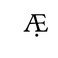 LATIN CAPITAL LETTER AE WITH DOT BELOW