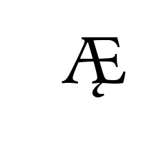 LATIN CAPITAL LETTER AE WITH OGONEK