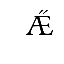 LATIN CAPITAL LETTER AE WITH DOUBLE ACUTE