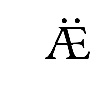 LATIN CAPITAL LETTER AE WITH DIAERESIS