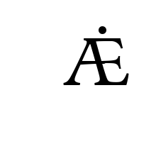 LATIN CAPITAL LETTER AE WITH DOT ABOVE