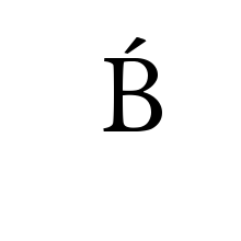 LATIN CAPITAL LETTER B WITH ACUTE