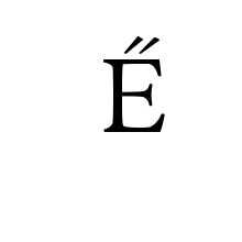 LATIN CAPITAL LETTER E WITH DOUBLE ACUTE