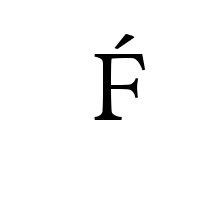 LATIN CAPITAL LETTER F WITH ACUTE