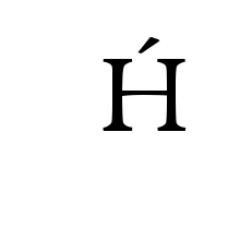 LATIN CAPITAL LETTER H WITH ACUTE
