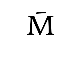 LATIN CAPITAL LETTER M WITH HIGH MACRON (ABOVE CHARACTER)