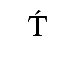 LATIN CAPITAL LETTER T WITH ACUTE