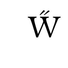 LATIN CAPITAL LETTER W WITH DOUBLE ACUTE