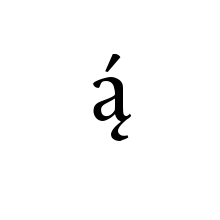 LATIN SMALL LETTER A WITH OGONEK AND ACUTE 