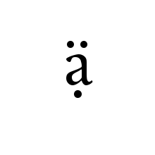 LATIN SMALL LETTER A WITH DIAERESIS AND DOT BELOW
