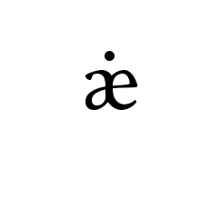 LATIN SMALL LETTER AE WITH DOT ABOVE