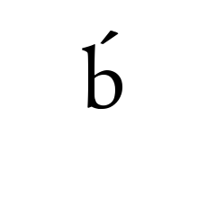 LATIN SMALL LETTER B WITH ACUTE