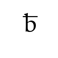 LATIN SMALL LETTER B WITH MEDIUM-HIGH OVERLINE (ACROSS ASCENDER)