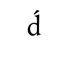 LATIN SMALL LETTER D WITH ACUTE