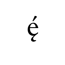 LATIN SMALL LETTER E WITH OGONEK AND ACUTE 