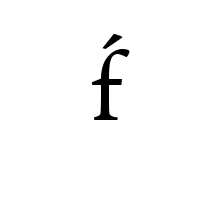 LATIN SMALL LETTER F WITH ACUTE