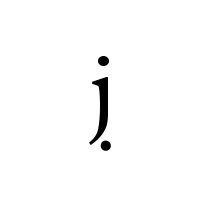 LATIN SMALL LETTER J WITH DOT BELOW