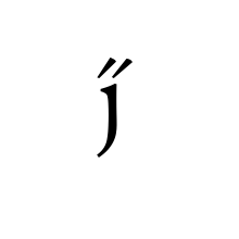 LATIN SMALL LETTER J WITH DOUBLE ACUTE