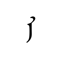 LATIN SMALL LETTER J WITH CURL