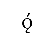 LATIN SMALL LETTER O WITH OGONEK AND ACUTE