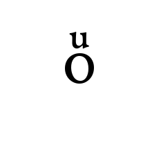 LATIN SMALL LETTER O WITH LATIN SMALL LETTER U ABOVE