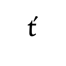 LATIN SMALL LETTER T WITH ACUTE