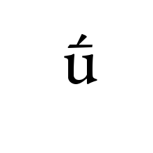 LATIN SMALL LETTER U WITH MACRON AND ACUTE 