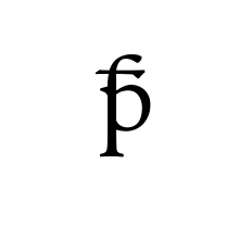 LATIN SMALL LIGATURE THORN AND LONG S WITH STROKE