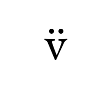 LATIN SMALL LETTER V WITH DIAERESIS