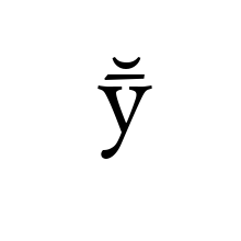 LATIN SMALL LETTER Y WITH MACRON AND BREVE 