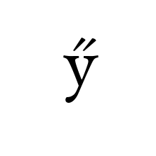 LATIN SMALL LETTER Y WITH DOUBLE ACUTE