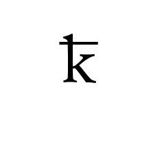 LATIN SMALL LETTER K WITH MEDIUM-HIGH OVERLINE (ACROSS ASCENDER)