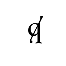 LATIN SMALL LETTER Q WITH CENTRAL SLANTED STROKE