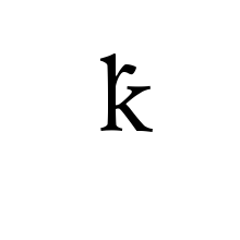 LATIN SMALL LETTER K LIGATED WITH ARM OF LATIN SMALL LETTER R