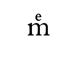 LATIN SMALL LETTER M WITH LATIN SMALL LETTER E ABOVE