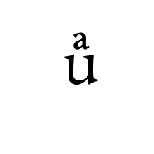 LATIN SMALL LETTER U WITH LATIN SMALL LETTER A ABOVE