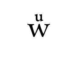 LATIN SMALL LETTER W WITH LATIN SMALL LETTER U ABOVE